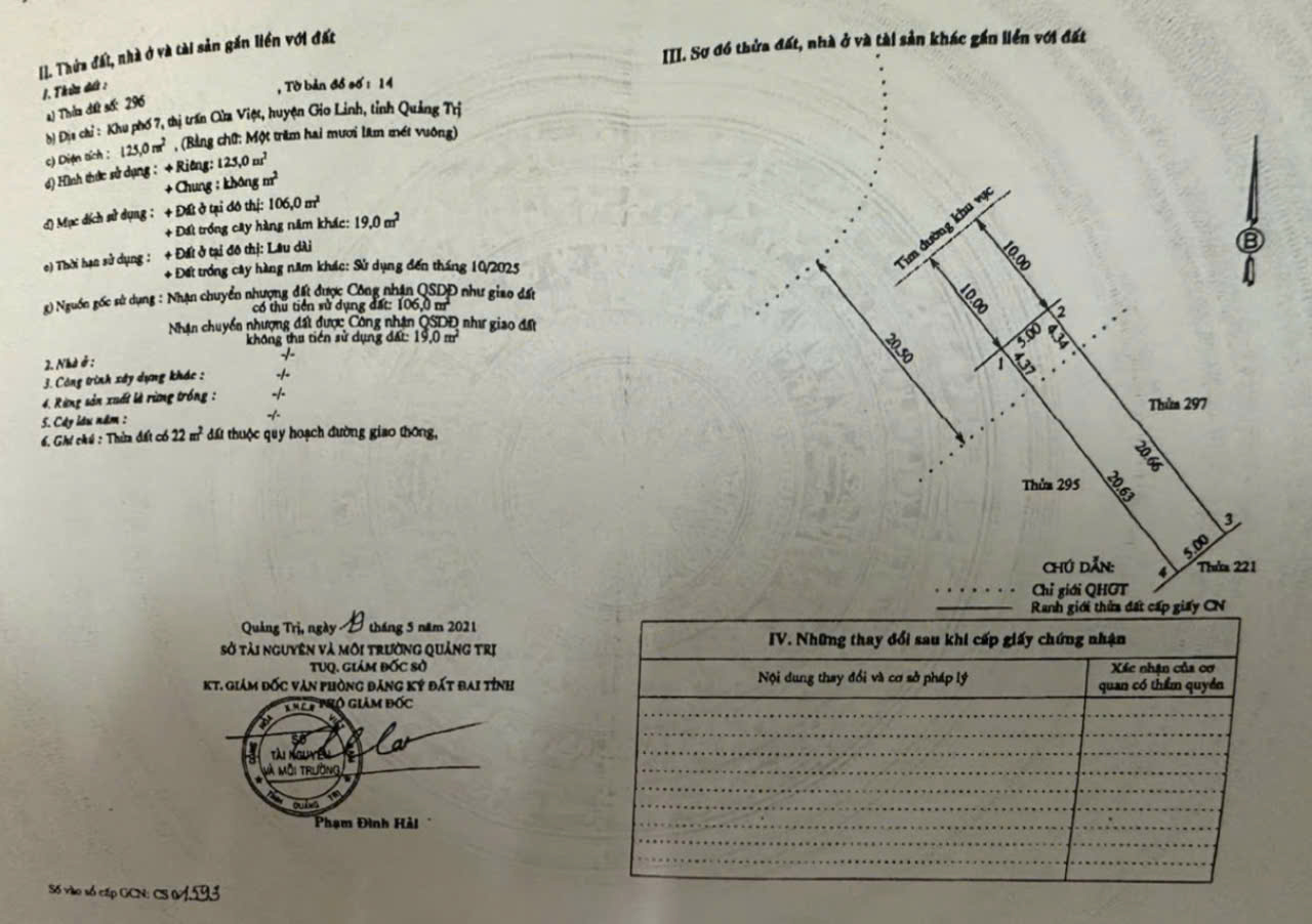 CẦN BÁN ĐẤT KV Ô BÀN CỜ - TT CỬA VIỆT, GIÁ CHẠM ĐÁY SIÊU RẺ CHỈ 2,750 TỶ - LH: 097.248.74.74