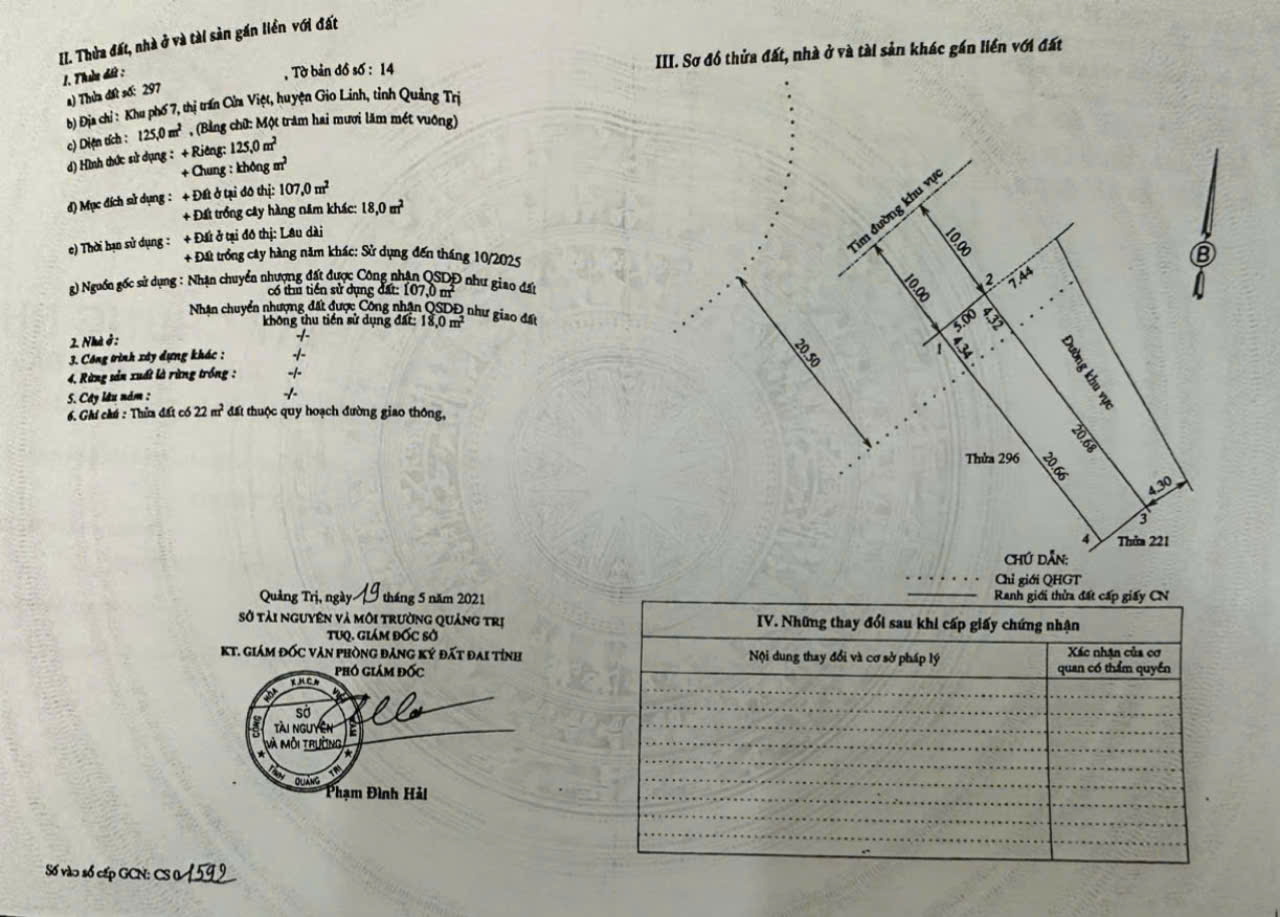 CẦN BÁN ĐẤT KV Ô BÀN CỜ - TT CỬA VIỆT, GIÁ CHẠM ĐÁY SIÊU RẺ CHỈ 2,750 TỶ - LH: 097.248.74.74