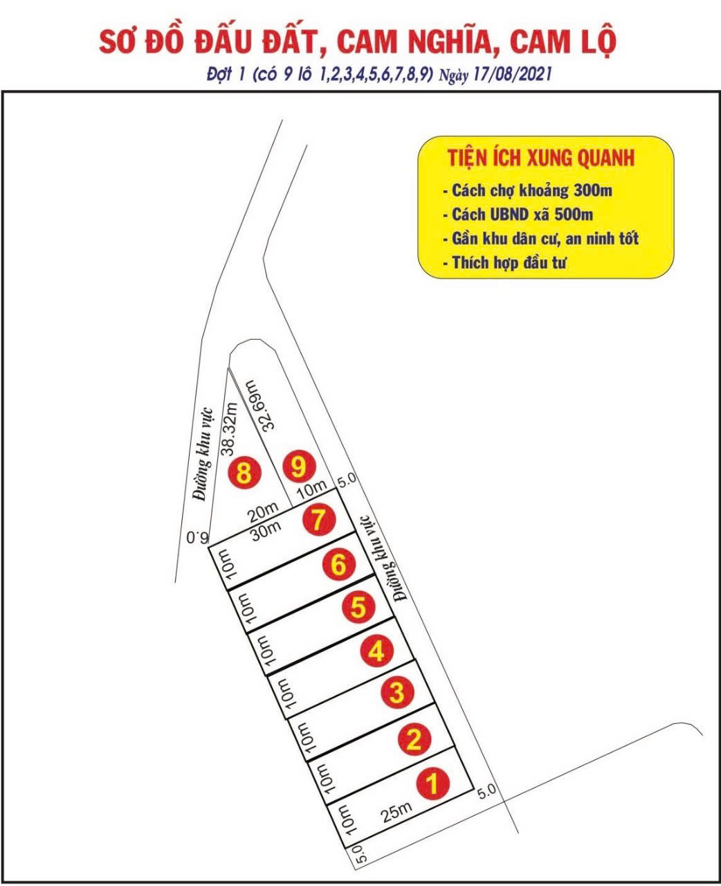 ĐẤT giá rẻ thích hợp đầu tư, KDC CÙA 10x30m, giá 399tr LH ngay 097.248.74.74 để được tư vấn cụ thể