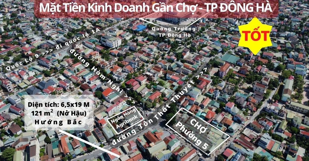 BÁN ĐẤT SÁT NÁCH CHỢ PHƯỜNG 5, THUẬN LỢI Ở, MUA ĐẦU TƯ