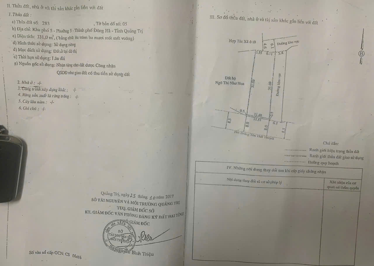 BÁN NHÀ 2 TẦNG GÓC 2MT KINH DOANH ĐƯỜNG TÔN THẤT THUYẾT - GẦN CHỢ PHƯỜNG 5, TP ĐÔNG HÀ. LH: 097.248.74.74