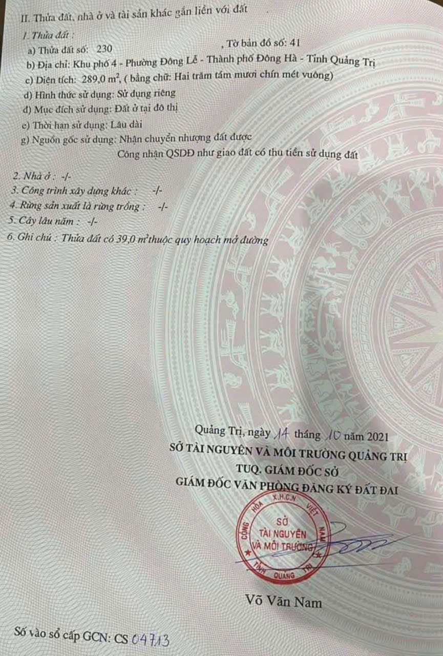 CẦN BÁN GẤP NHÀ 2MT ĐƯỜNG NHỰA HUỲNH THÚC KHÁNG, TRUNG TÂM TP ĐÔNG HÀ, LH: 097.248.74.74 